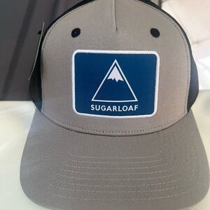 NWT Sugarloaf Black and Blue Trucker Hat